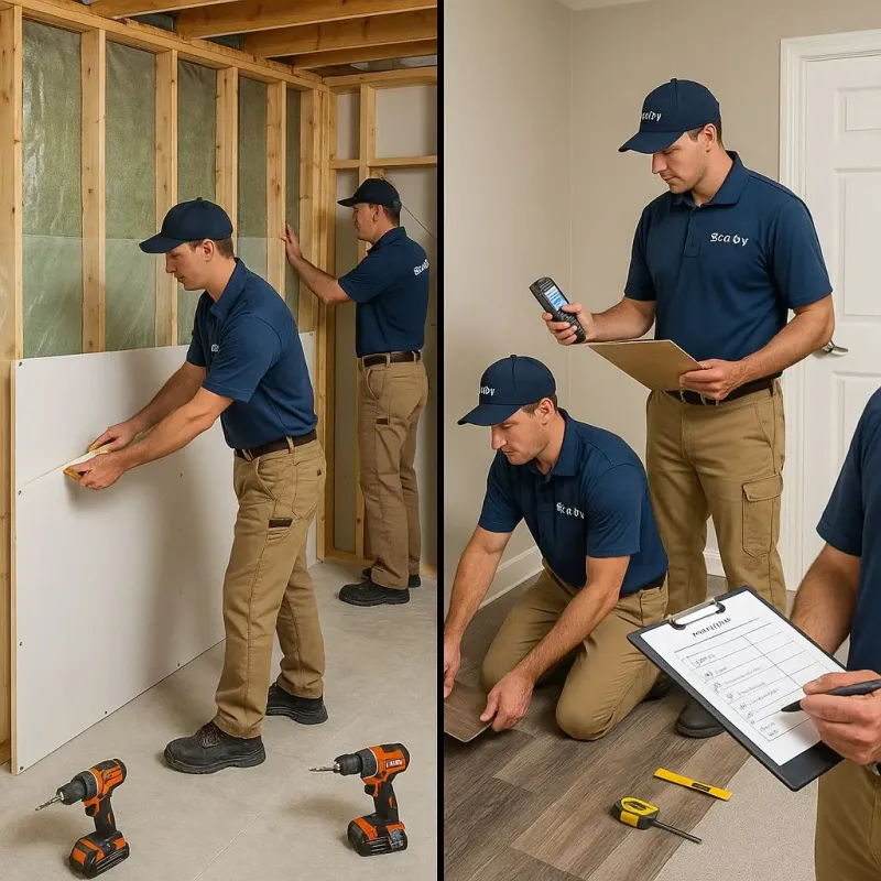 Repairs and Reconstruction process in West, TX
